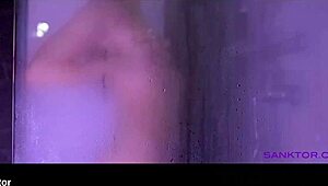 Sasha Sparrow Enjoys Shower Time