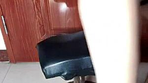 Young Wife In Crotch Stockings And Sexy Lingerie Waits To Be Taken