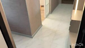 Driver fucks my wife on sofa, moans