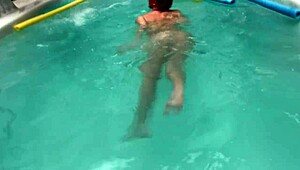 pool time with friend