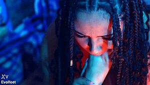 bratty footjob training & foot worship