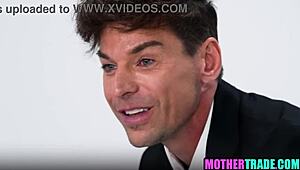 Stepmom and stepson do foursome sex on television show