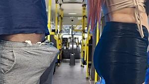 Student gets fucked by stranger on the bus 😏