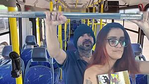 Student gets fucked by stranger on the bus 😏