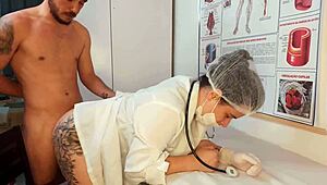 patient gets hard from nurse's touch