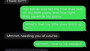 sexting to emasculate my sissy bitch with humiliation