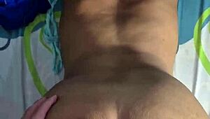 my neighbor acts polite but is a total slut i cum on her maternal milk in my cock