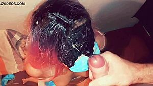 I cum on the face of a multi-orgasmic nurse in the hospital