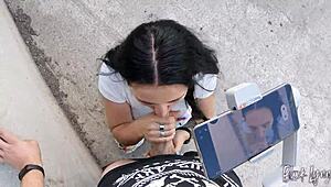 She Asked Me To Film Her Blowjob Skills.