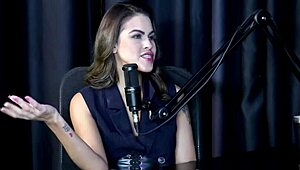 safada shows off her blowjob and sucks bia's hot tits - kamilla werneck sheer red 😏