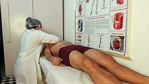 patient gets hard from nurse's touch