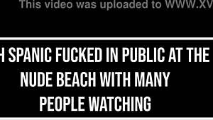 Anal Sex In Public! Giih Spanic Gets Fucked While People Watch!