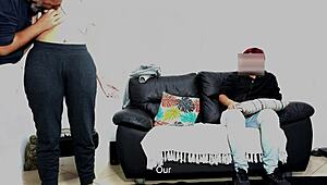 Stepfather Intensely Tests Son's Girlfriend In Humiliating Cuckold Scene