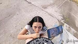 She Asked Me To Film Her Blowjob Skills.