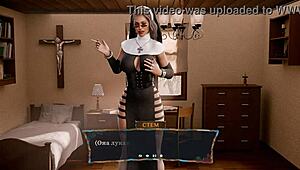 A Nun's Innocent Awakening Turns Sinful in 3D Animated Hentai Game with ASMR Voice