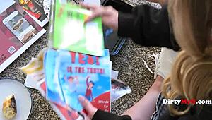 Petite Milf Said Yes To Costume Party & Secretly Took A Wand Up Her Pussy Incognito