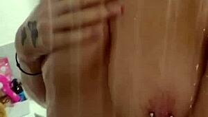 Horny British slut in shower?