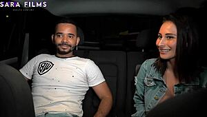 Big-ass Colombian prostitute earns cash by fucking a stranger in a car during her Ubersex shift for Sara Films.