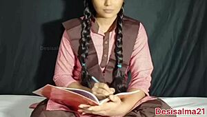Indian hot teen 18+ girl Salma teacher se hard chudai painful Hindi audio mein