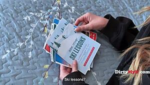 Petite Milf Said Yes To Costume Party & Secretly Took A Wand Up Her Pussy Incognito