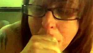 wife sucking and deepthroating my cock in pov