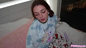 daddy johnny makes shro0ms tight pussy squirt with her cute butt plug in