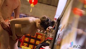 chinese babe li nana loves rough sex with doggystyle, blowjob, and wet pussy licking