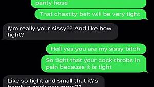 sexting to emasculate my sissy bitch with humiliation