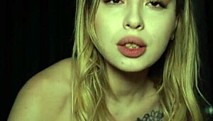 Tattooed sweetie moans as i fuck her in college quickie.