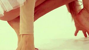 Flexible Naked Latvian Milf Ballerina Ilvy Kokomo Practicing and Posing in Uniform