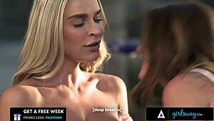 adria rae and emma hix's scrapbooking session turns passionate