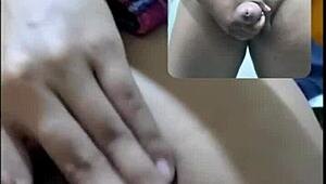 filipina girl shares intimate video call sex, reaching orgasm with guy