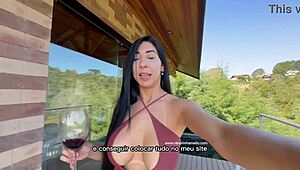 Renatinha Shows Big Tits In Cabin