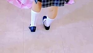 Young Students Ride Older Cocks Outdoors, Creampie After School