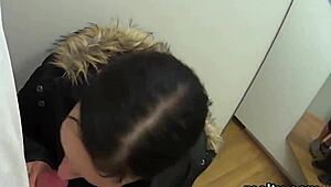 Exceptional Czech Teen Seduced in Shopping Centre and Drilled POV