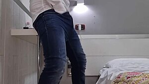 Sexy Italian Guy Jerks Huge Cock!