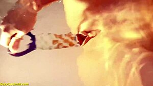 teen katty west fingers tight pussy in bathtub