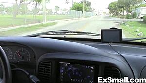 Petite Woman Gives Blowjob And Fucks