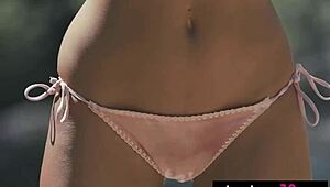 Skinny Brunette Nude Czech Milf Anetta Keys Flashes Wet Pussy Outdoor