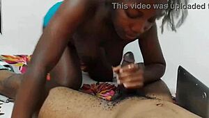 Is this the sloppiest deepthroat blowjob your ebony goddess ever gave?