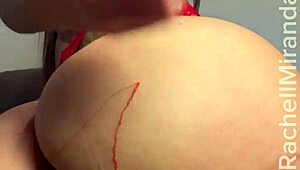 Hey, cum for your little slut, you jerk-off perv, Rachell Miranda guiding your stroke and fucking hard