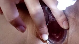 opening my pussy with toys and masturbation