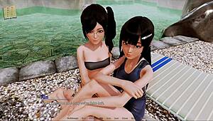 exploring the harem hotel in game level 234