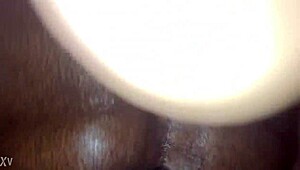 Blasted Cum on Granny Ass in Homemade Amateur Session