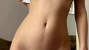 Teen Maiskii Fingers Tight Shaved Pussy With Dildo For Intense Orgasm.