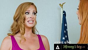 conservative teacher annie king watches milf lauren phillips with stepson