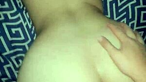 the prostitute with big ass moans loudly on all fours