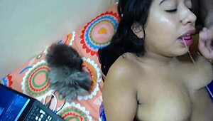 she loves sucking it in her mouth for a big squirting finale