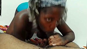 Is this the sloppiest deepthroat blowjob your ebony goddess ever gave?