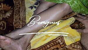 Beautiful housewife hot sex with brother-in-law and got cum in pussy